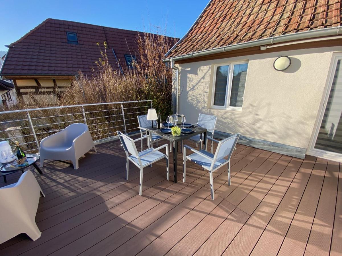 Duplex Le 12 - Appartement Avec Terrasse Dans Le Vignoble - 5 Mn Du Centre De Colmar Wettolsheim Exterior photo